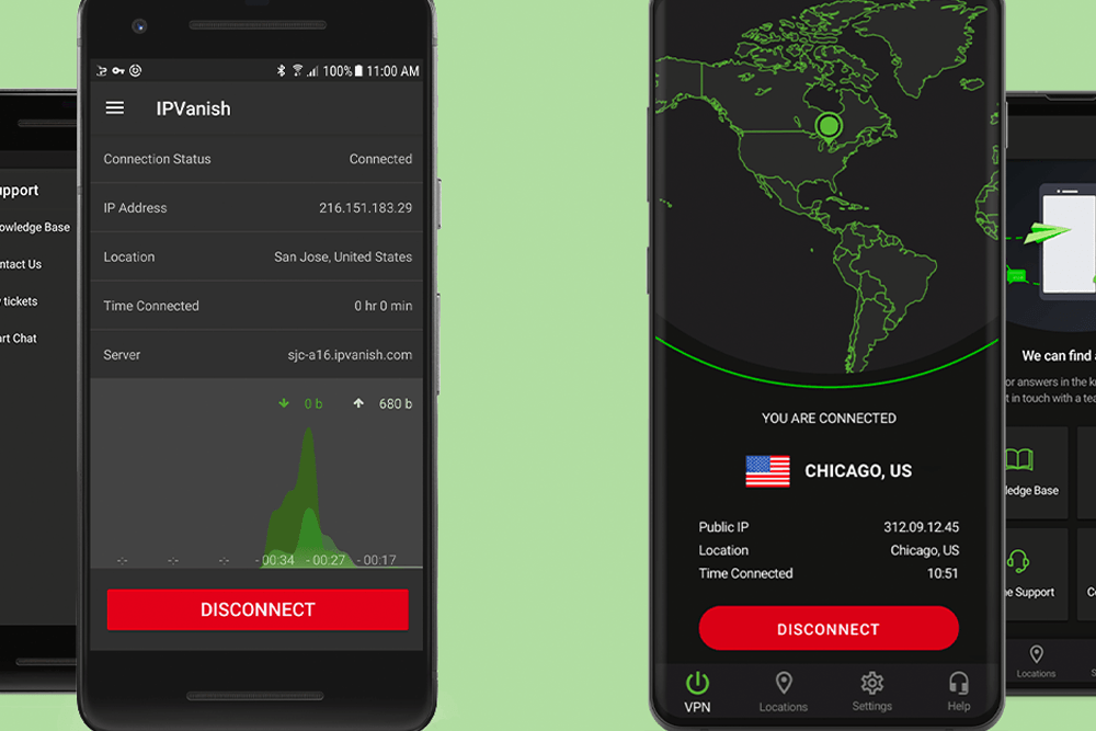 Render art compares the existing silverbackvpn app to a new mockup