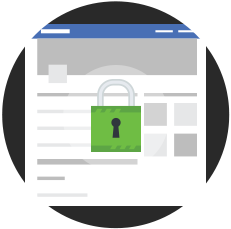 Secure Facebook icon