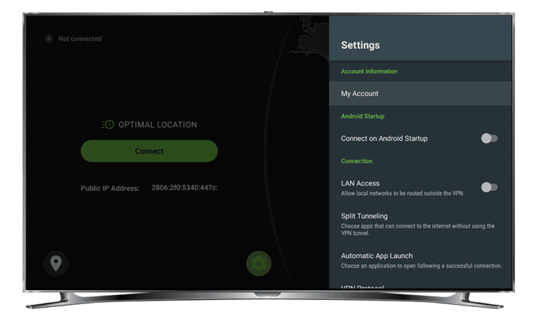 silverbackvpn app on Fire TV image