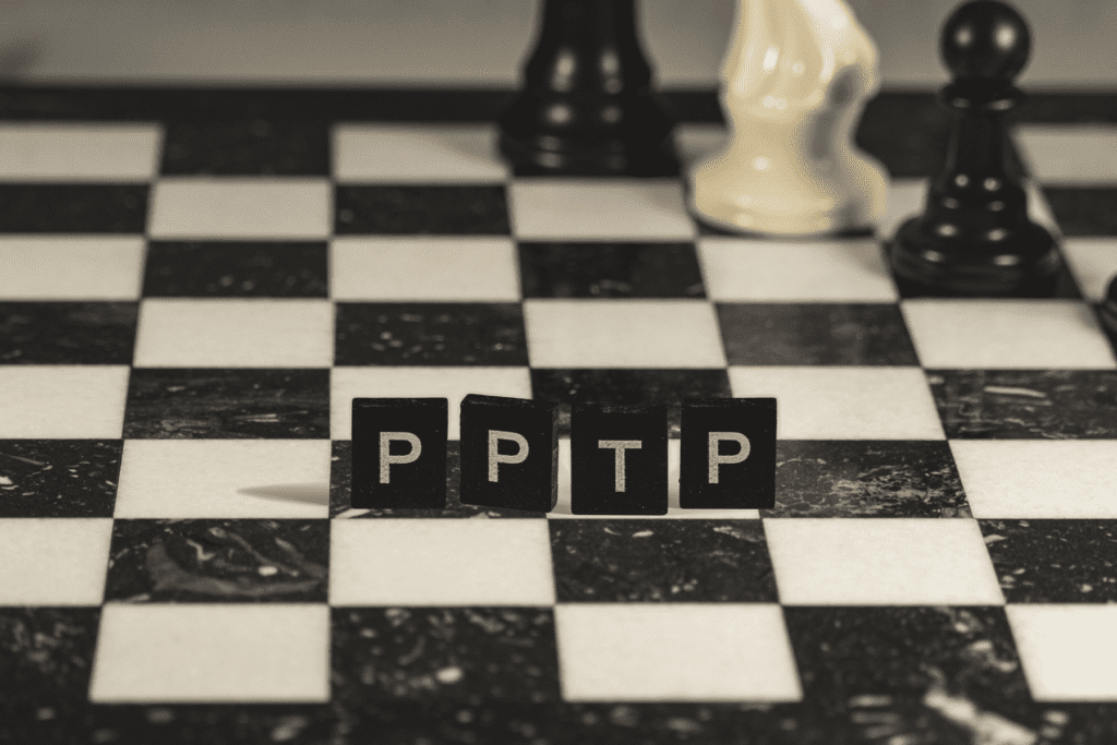 a chess board with letters displays PTTP