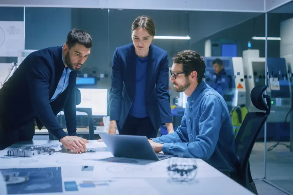Three company employees responding to a BEC attack