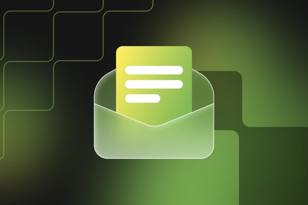 envelope holding letter