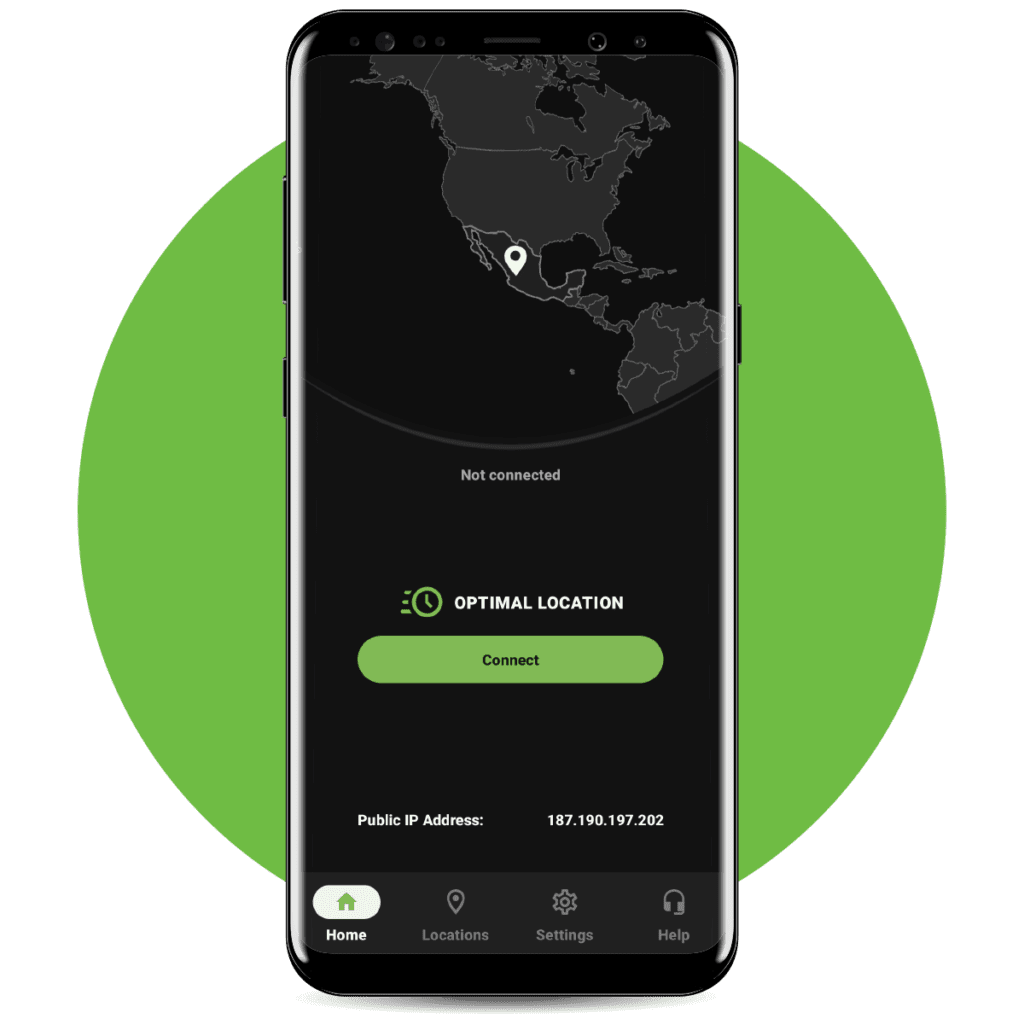 SilverBackVPN app on mobile
