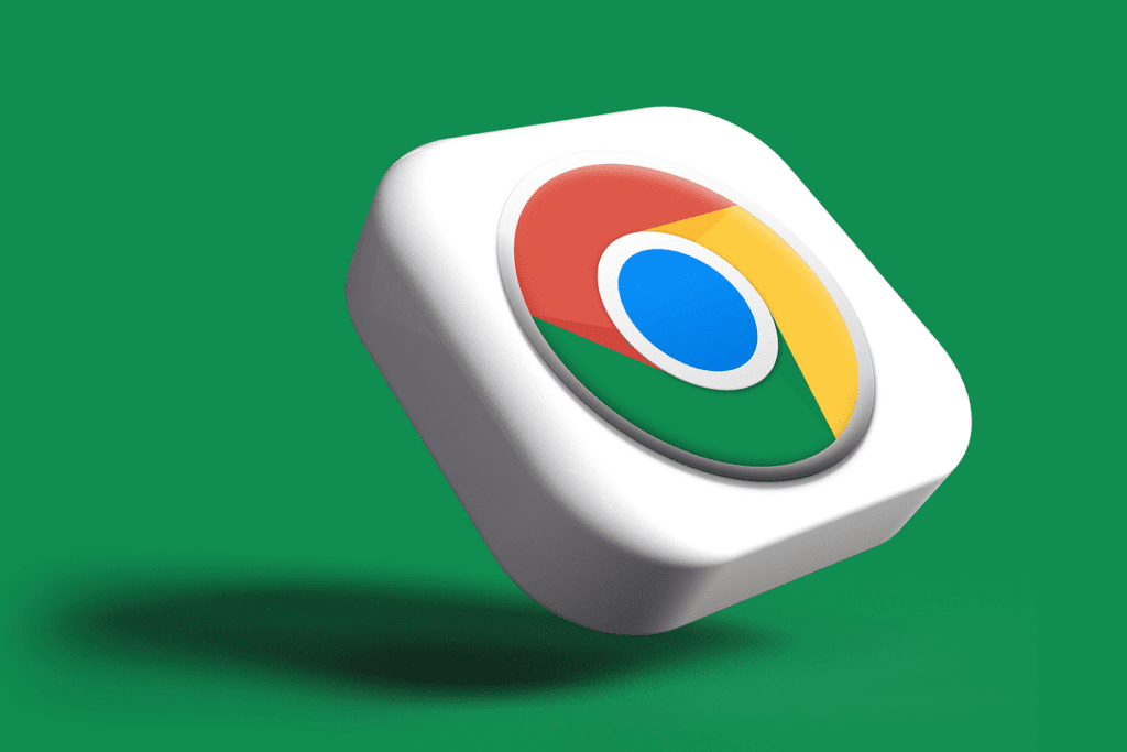 An image showing the Chrome logo on a 3D tile is decorative for the Chrome Virus Scan tool