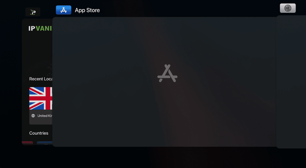 A screenshot from the tvOS 17 interface demonstrating how to force close an application