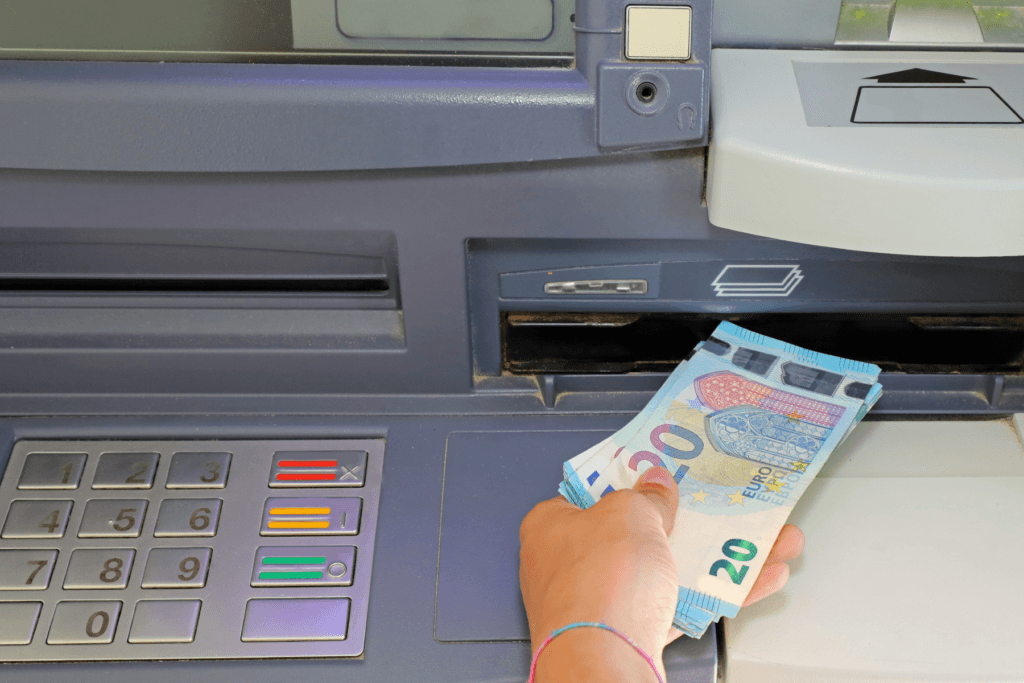 Demonstration of ATM jackpotting attacks where an ATM is rigged for a hacker to take money