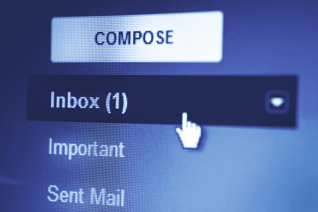 Image of an email inbox as decorative depiction of email masking