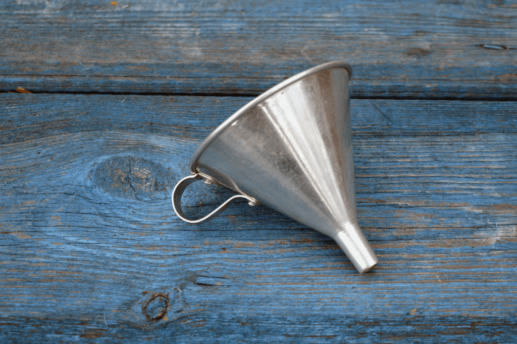 Funnel to represent web filtering