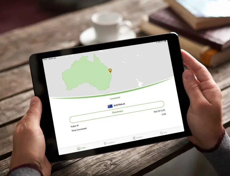 silverbackvpn app locations on mobile tablet