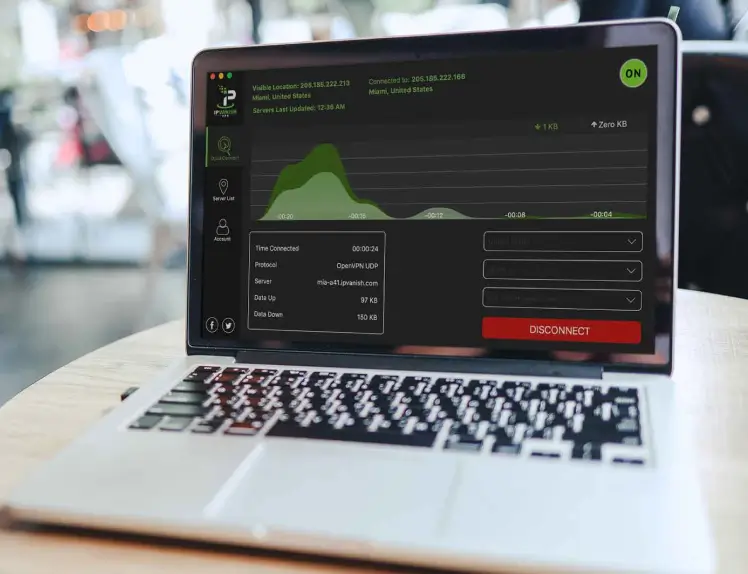silverbackvpn app on laptop