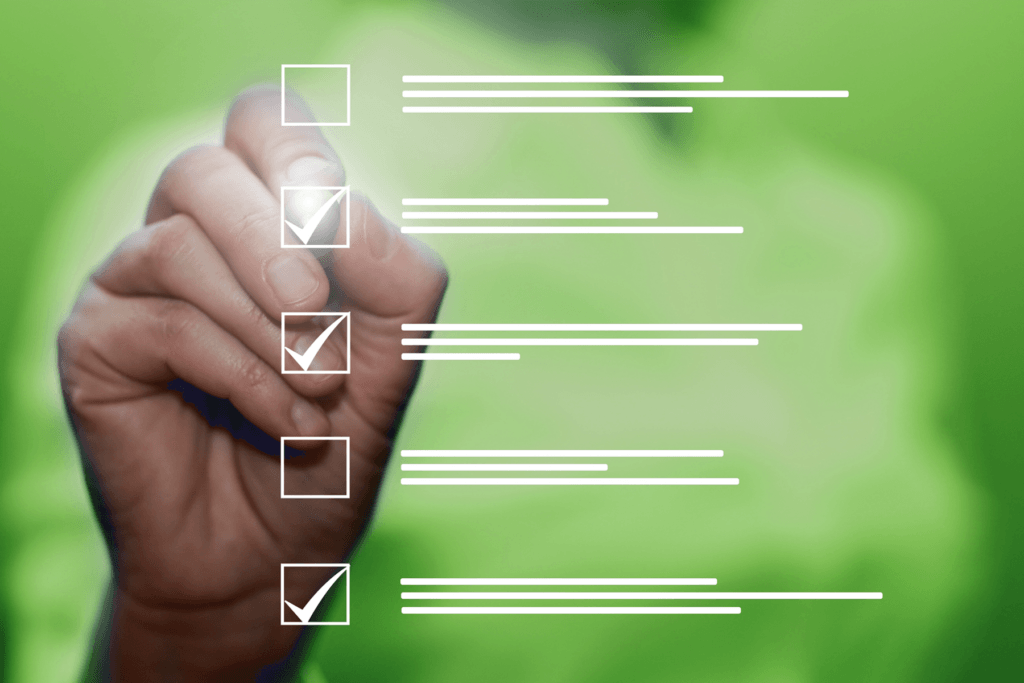 Visualization of a cybersecurity checklist