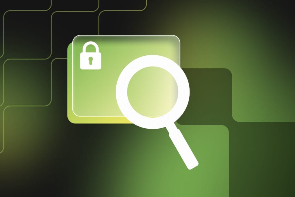 magnifying glass searching web browser