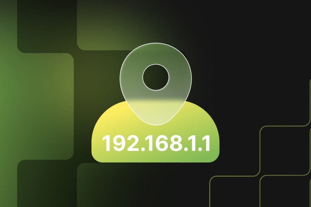 location icon with IP address on it