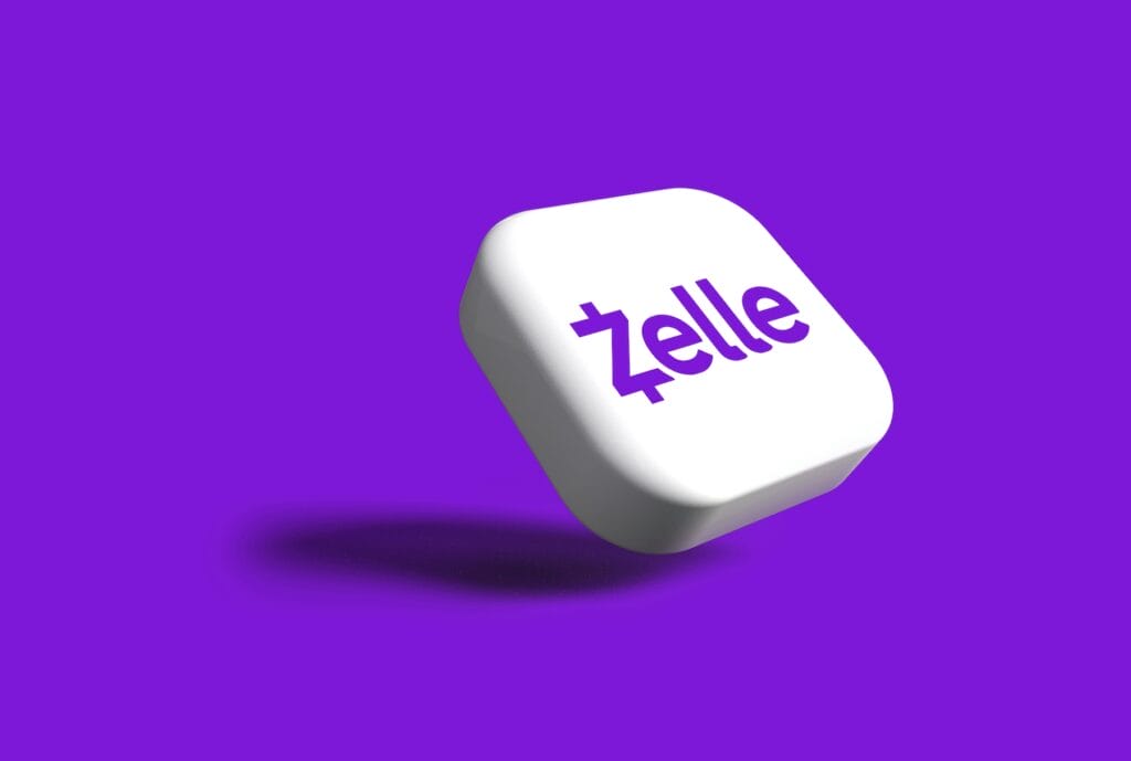 Is zelle safe, zelle logo on a decorative app tile