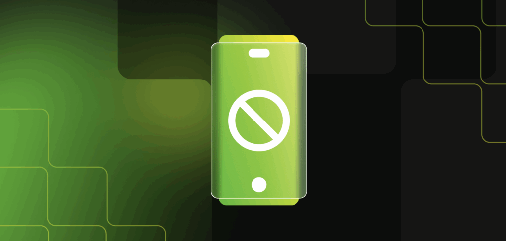 phone showing blocked number