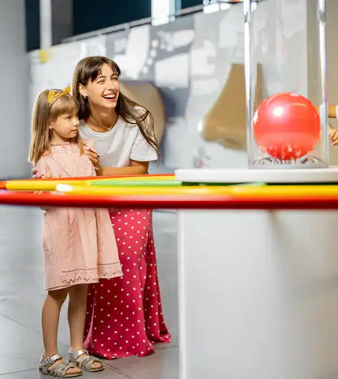 Family in Science Museum