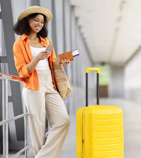 Woman at airport