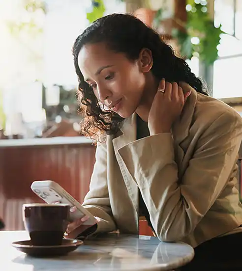 Woman in a Cafe